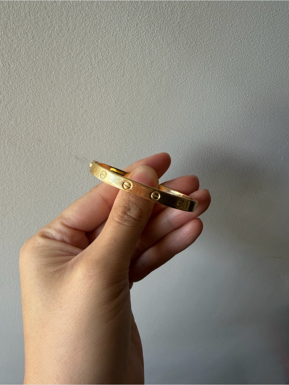 14k Gold Screw bracelet